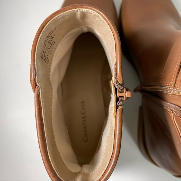 NWT Charter Club brown boots size 9 - Picture 13 of 13